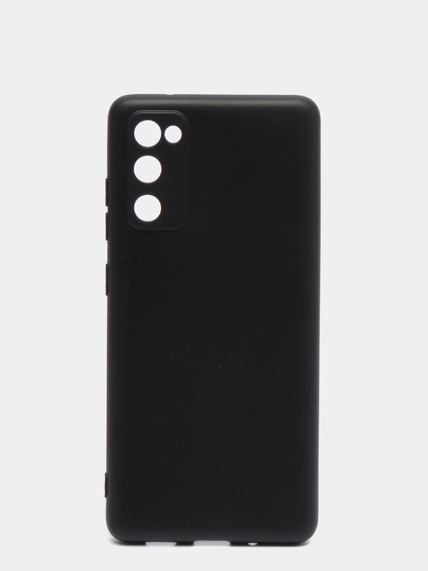 Чехол Samsung Galaxy S20 FE / S20FE, Самсунг Галакси С20 ФЕ / С20ФЕ, черный, силиконовый