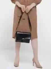 Черный женская сумка в стиле ретро