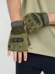 Зелёный хаки тактические перчатки полнопалые / беспалые