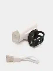 Белый фонарь светодиодный для велосипеда USB, велосипедный фонарь