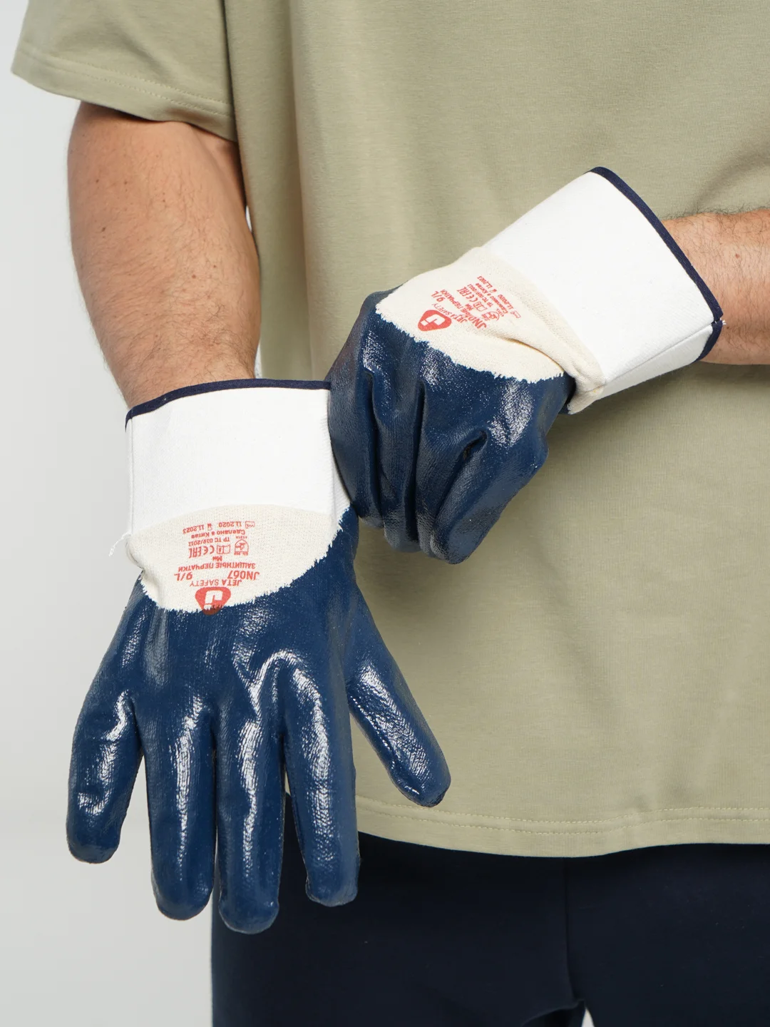 Перчатки защитные ХБ Jeta Safety JN067, размер 10, XL