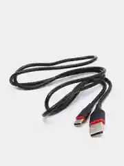 Черный сетевое зарядное устройство Borofone BA20A 1xUSB до 2.1А с кабелем Type-C (Для Android)