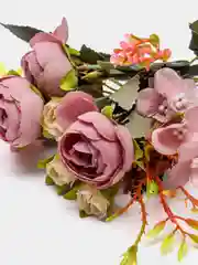 Фиолетовый искусственные цветы Камелии, букет, пионы, розы, ранункулюсы, осока, растения, зелень