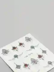 Белый слайдеры для дизайна ногтей