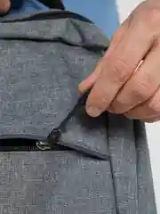 Серый рюкзак с USB портом, унисекс, 18 л