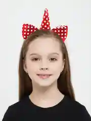 Алый яркий ободок "Единорог"