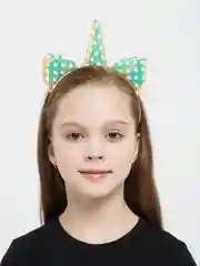 Золотой яркий ободок "Единорог"
