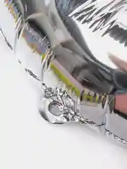 Серебряный воздушный шар "Цифра 9" 40 см, серебряный