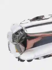 Серебряный воздушный шар "Цифра 7" 40  см, серебряный