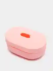 Розовый чехол для наушников Xiaomi Redmi Airdots / Airdots S / Airdots 2 силиконовый аирдотс