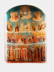 Икона с подставкой "Всех Святых", селенит