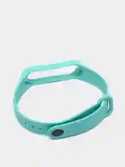 Бирюзовый силиконовый ремешок Xiaomi Mi Band 3, Mi Band 4 (Сяоми Ми Бэнд 3, Ми Бэнд 4)