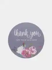 Наклейки " Thank you " на ленте 500шт