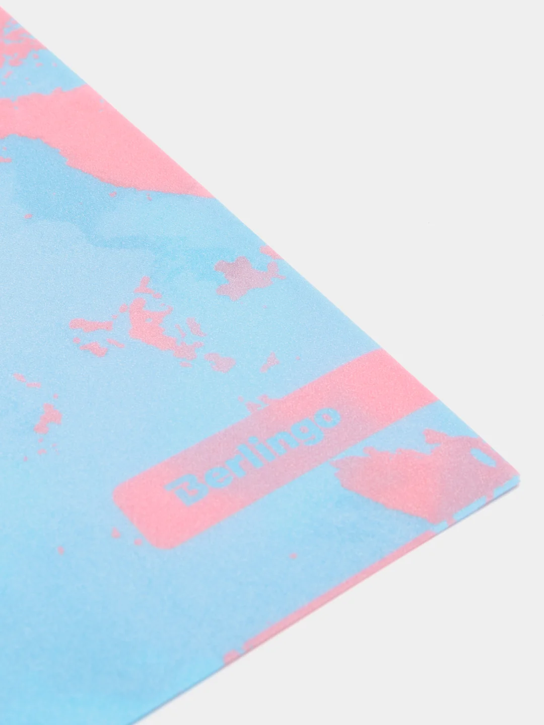Коралловый папка-конверт для документов / бумаг на кнопке "Haze" A4 с рисунком, глиттер-эффект