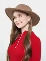 Коричневый женская шляпа