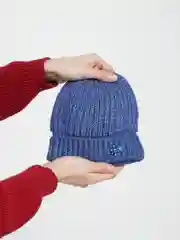 Индиго шапка для девочек КАМУШЕК