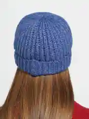 Индиго шапка для девочек КАМУШЕК