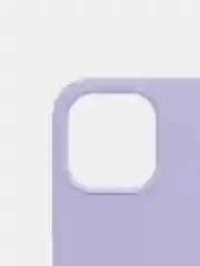 Лавандовый чехол Silicone Case для iPhone 12, 12 Pro с открытым низом