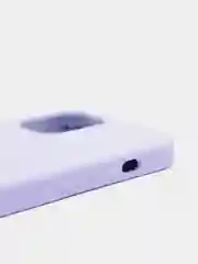 Лавандовый чехол Silicone Case для iPhone 12, 12 Pro с открытым низом