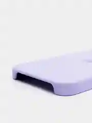 Лавандовый чехол Silicone Case для iPhone 12, 12 Pro с открытым низом
