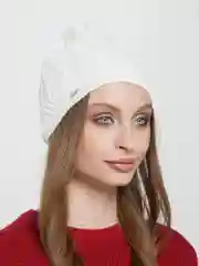 Белый шапка женская Varna тонкая
