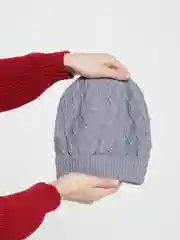 Серый металлик женская шапка тонкая "Феникс"
