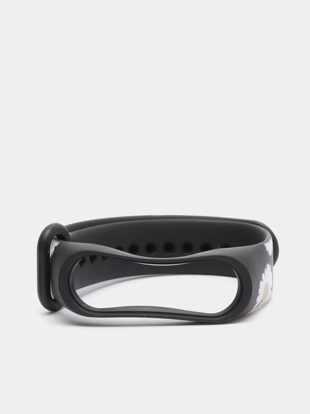 Серый силиконовый ремешок с принтом для Xiaomi Mi Band 7 / 3 / 4 / 5 / 6
