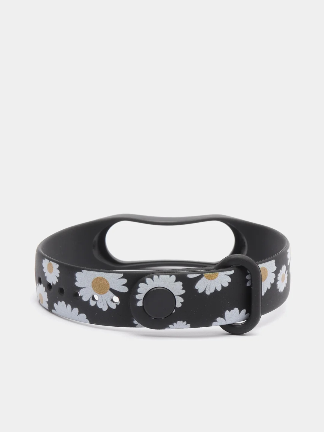 Серый силиконовый ремешок с принтом для Xiaomi Mi Band 7 / 3 / 4 / 5 / 6