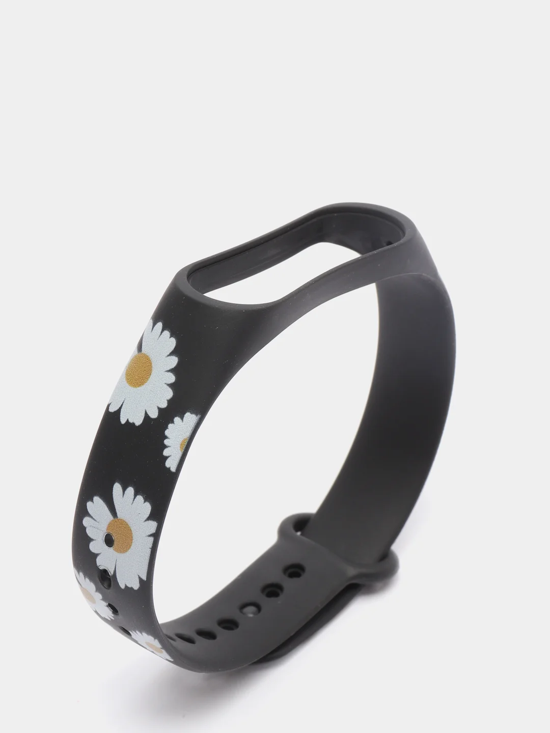 Серый силиконовый ремешок с принтом для Xiaomi Mi Band 7 / 3 / 4 / 5 / 6
