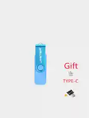 Голубой usb флеш-накопитель 3 в 1, Jaster 4, 16, 32,64 Гб флешка 3 в 1.для телефона и пк
