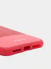 Красный чехол для iPhone XR силиконовый, с блестящими вставками