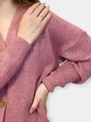 Бежевый кардиган женский, вязаный, короткий, oversize