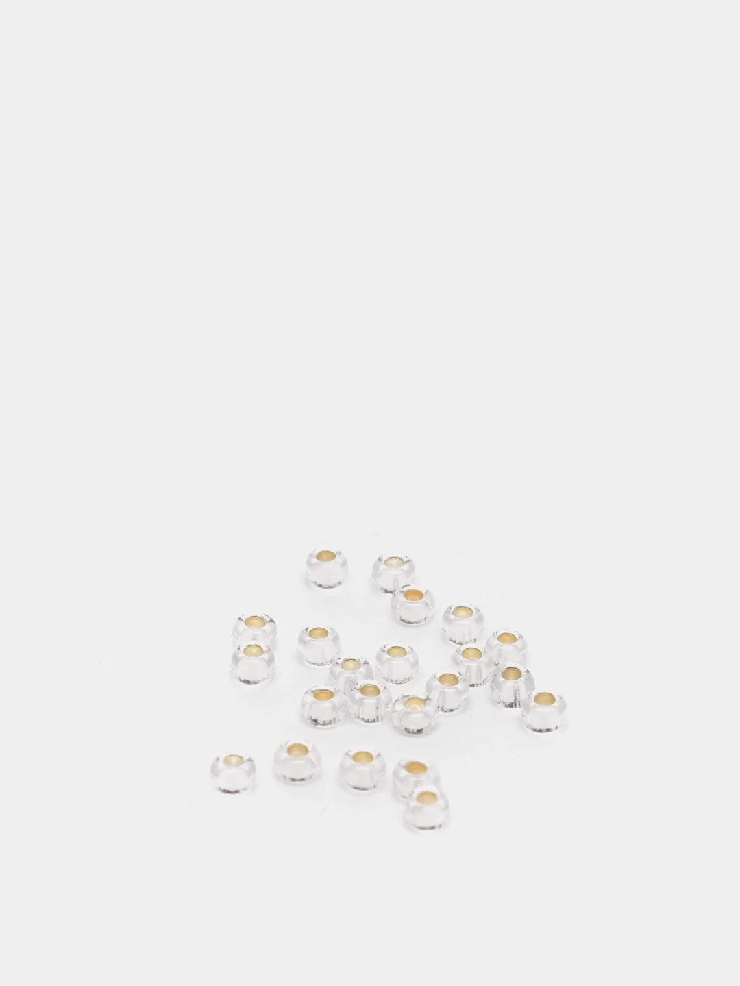 Светло-синий чешский бисер Preciosa 10/0, Transparent - silver line (10, 50 грамм)