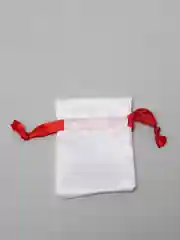Белый атласный мешочек  7 х 9 см золотой / красный/ черный /белый