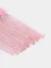 Розовый щеточки для ресниц и бровей, с блёстками и без, 1-50 штук