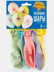 Воздушные шары с Единорогом на праздник для девочки 5шт., 35см