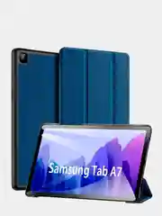 Синий чехол книжка для Samsung Tab A7 10.4 (2020) - SM-T500, SM-T505, автоблокировка экрана