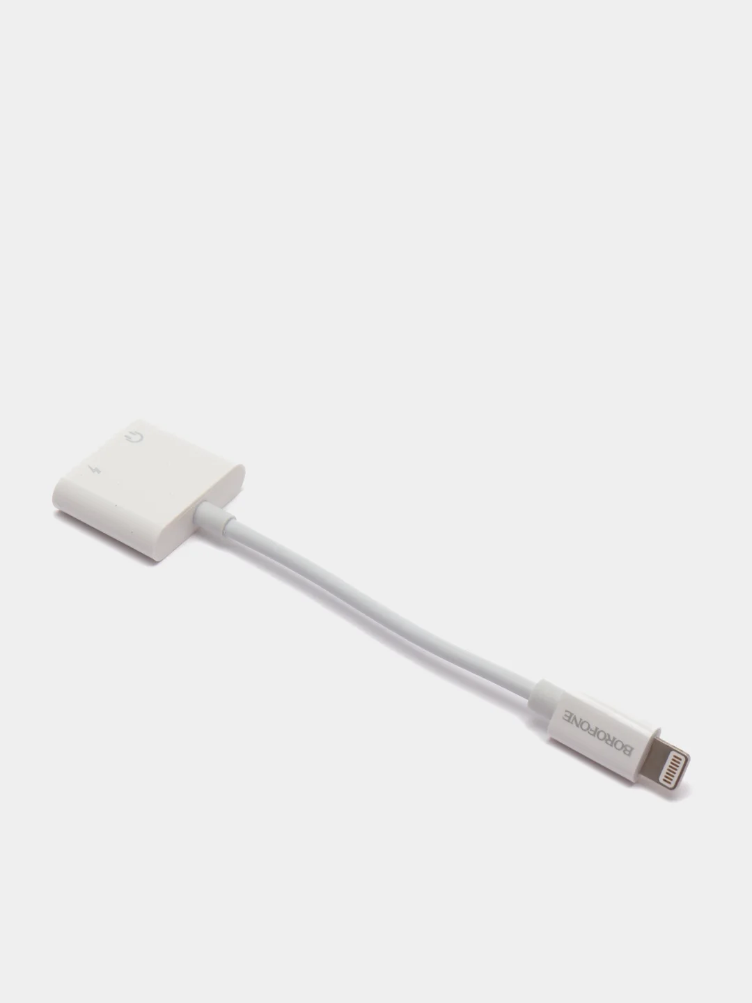 Адаптер переходник для iPhone/ Аудиоконвертер lightning - двойной lightning Borofone BV11