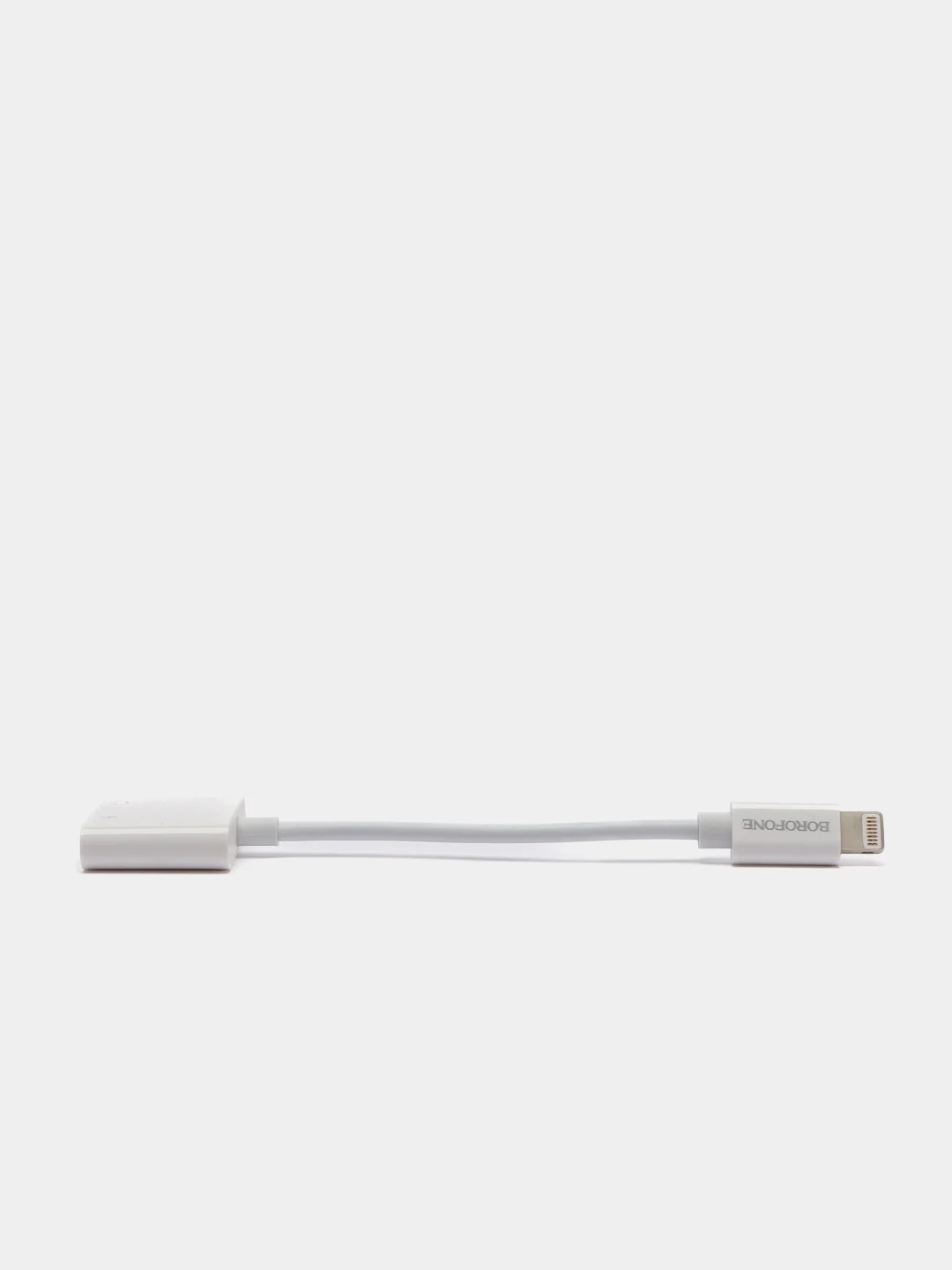 Адаптер переходник для iPhone/ Аудиоконвертер lightning - двойной lightning Borofone BV11