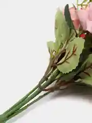 Тёмно-розовый искусственные цветы розы, пионы, камелии, букет