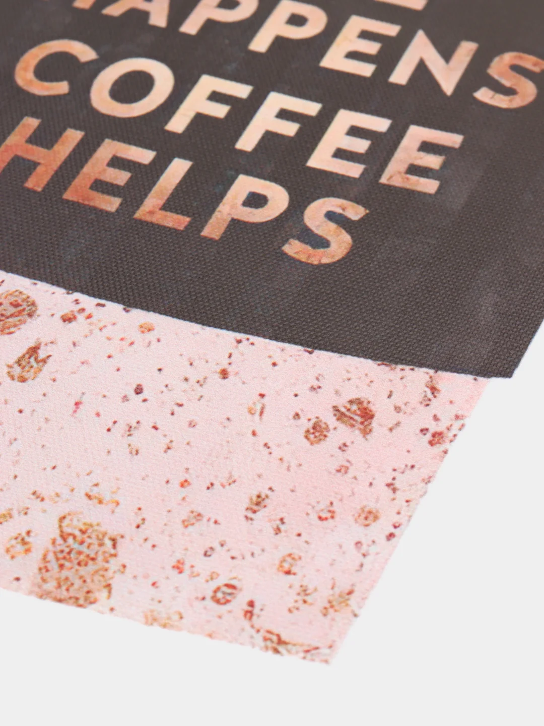 Коралловый постер на холсте 60х40 интерьерный для кухни "Coffee", в технике акварель