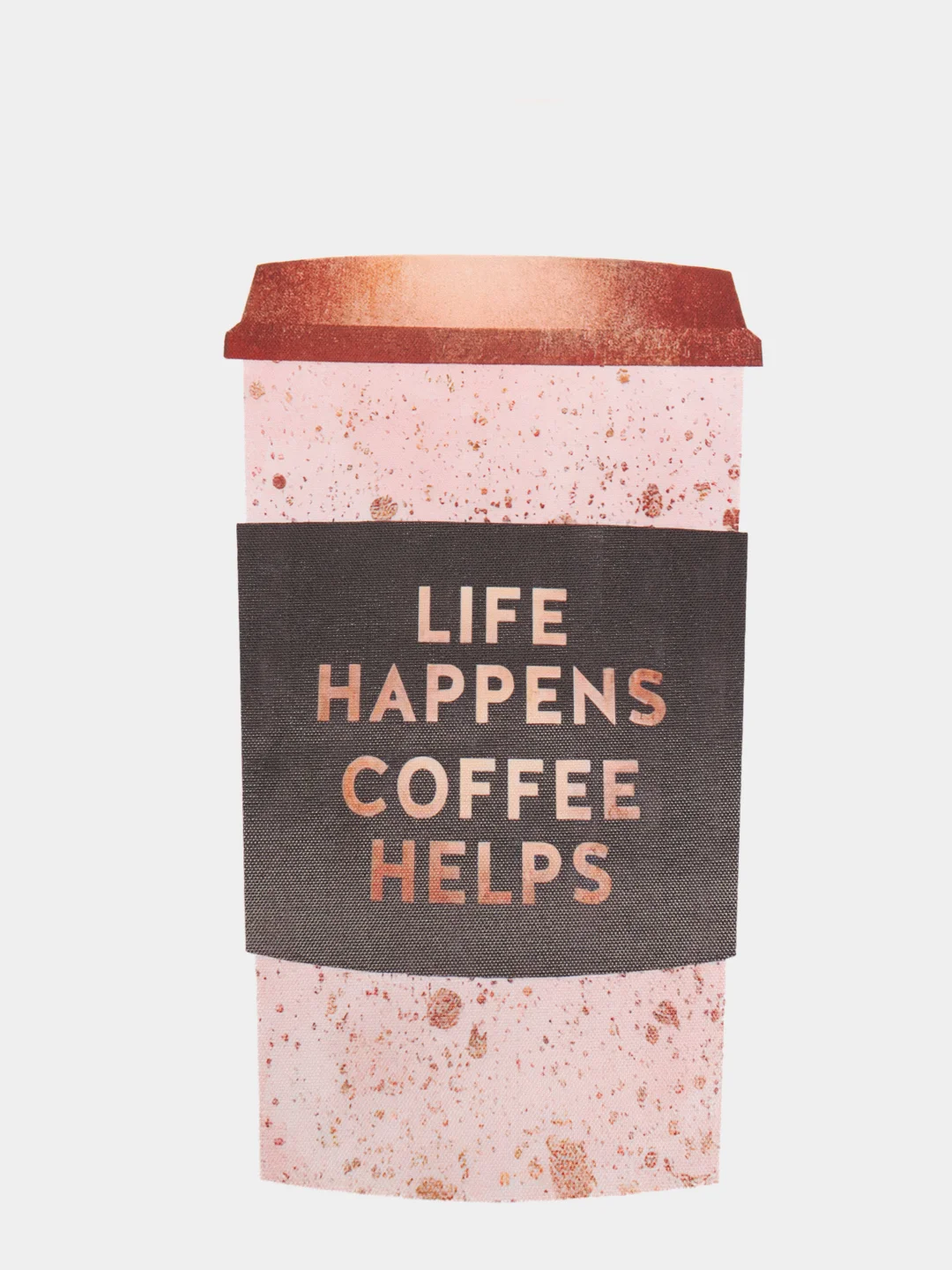 Коралловый постер на холсте 60х40 интерьерный для кухни "Coffee", в технике акварель