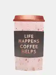 Коралловый постер на холсте 60х40 интерьерный для кухни "Coffee", в технике акварель