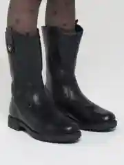 Сапоги для девочек, зимние, натуральная кожа и мех, Юничел