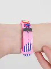 Кораллово-розовый часы детские