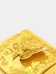 Золотой коробка подарочная, 5 х 4 см