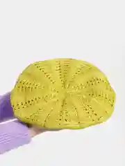 Лайм берет ажурный Аглая, женская шапка бини