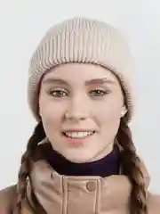 Бежевый шапка бини унисекс