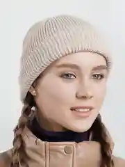Бежевый шапка бини унисекс