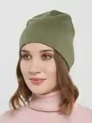 Хаки женская шапка "Ромео"